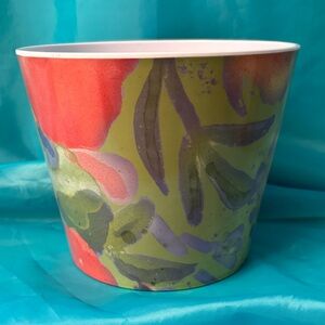 Colorful Spring Floral Art Plastic Bucket